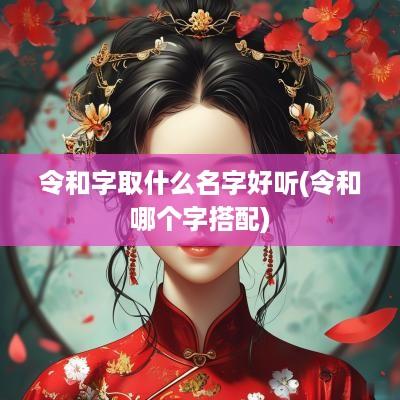 令和字取什么名字好听(令和哪个字搭配)