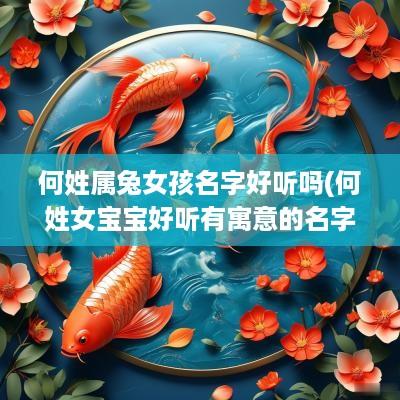 何姓属兔女孩名字好听吗(何姓女宝宝好听有寓意的名字)