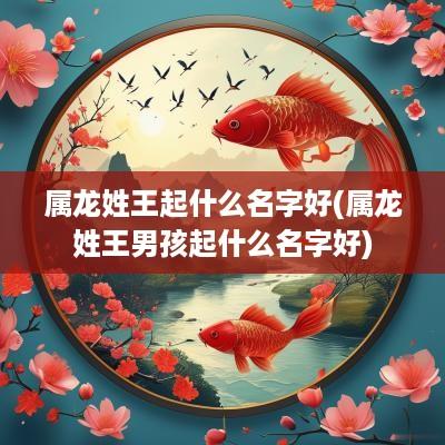 属龙姓王起什么名字好(属龙姓王男孩起什么名字好)