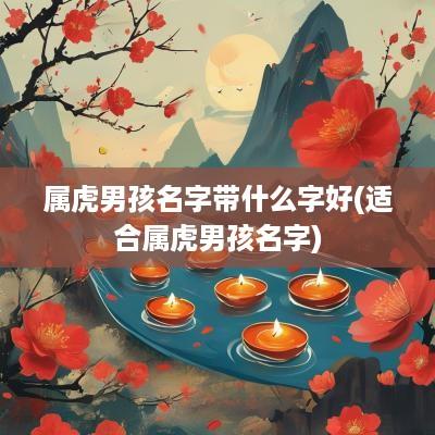 属虎男孩名字带什么字好(适合属虎男孩名字)