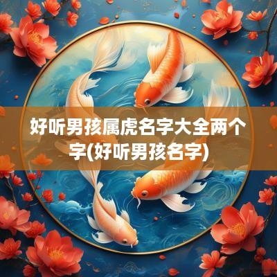 好听男孩属虎名字大全两个字(好听男孩名字)