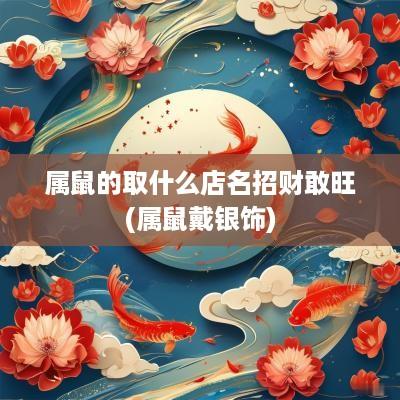 属鼠的取什么店名招财敢旺(属鼠戴银饰)