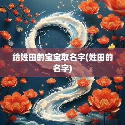 给姓田的宝宝取名字(姓田的名字)