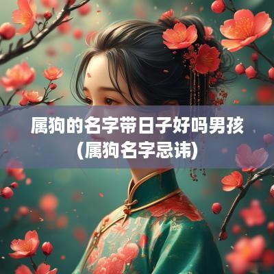 属狗的名字带日子好吗男孩(属狗名字忌讳)