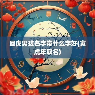 属虎男孩名字带什么字好(寅蛇年取名)