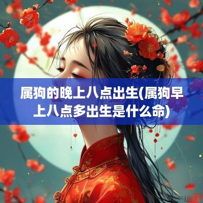 属狗的晚上八点出生(属狗早上八点多出生是什么命)