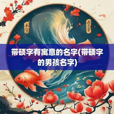 带硕字有寓意的名字(带硕字的男孩名字)