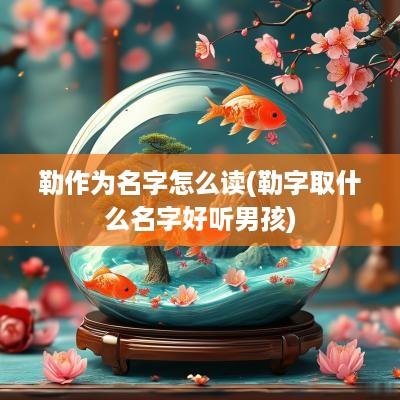 勒作为名字怎么读(勒字取什么名字好听男孩)