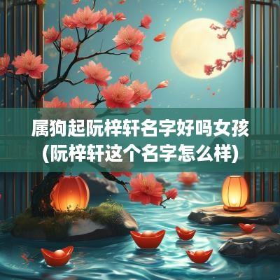 属狗起阮梓轩名字好吗女孩(阮梓轩这个名字怎么样)