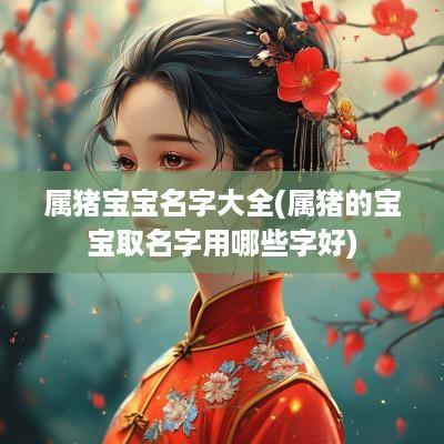 属猪宝宝名字大全(属猪的宝宝取名字用哪些字好)