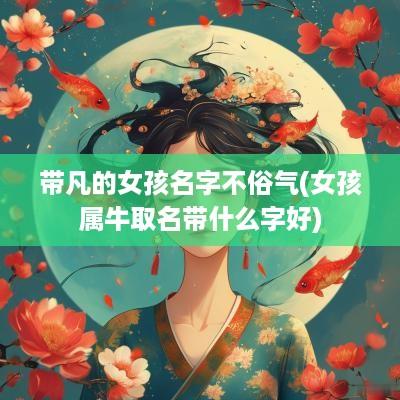 带凡的女孩名字不俗气(女孩属牛取名带什么字好)