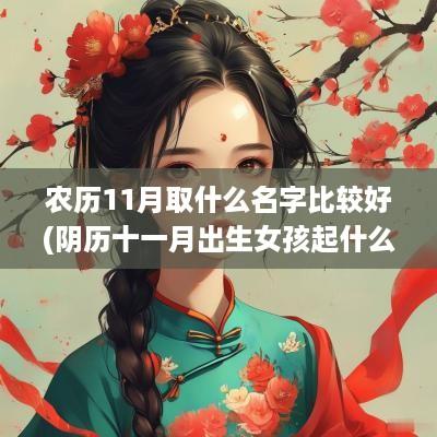 农历11月取什么名字比较好(阴历十一月出生女孩起什么名字好)