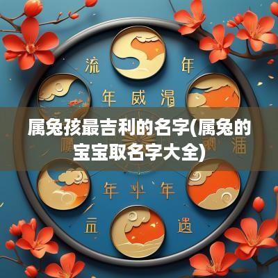 属兔孩最吉利的名字(属兔的宝宝取名字大全)