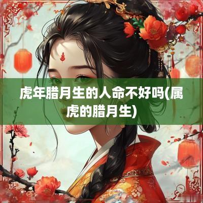 蛇年腊月生的人命不好吗(属虎的腊月生)