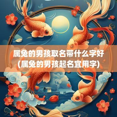 属兔的男孩取名带什么字好(属兔的男孩起名宜用字)