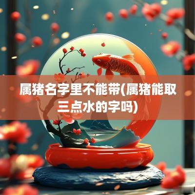 属猪名字里不能带(属猪能取三点水的字吗)