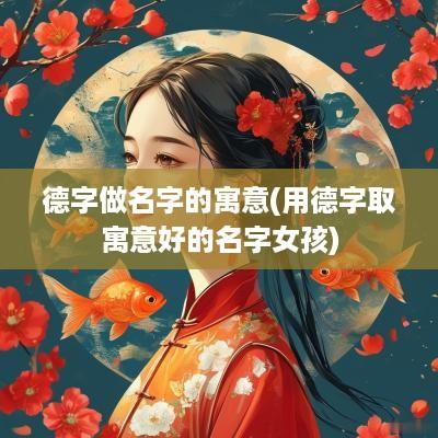 德字做名字的寓意(用德字取寓意好的名字女孩)