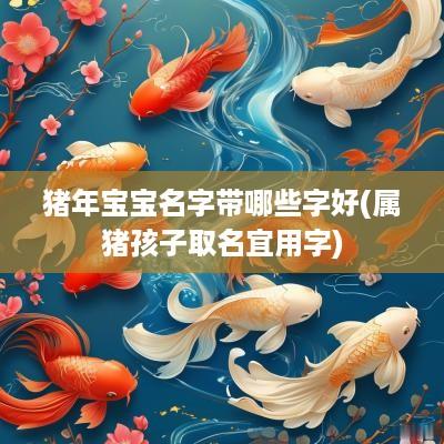 猪年宝宝名字带哪些字好(属猪孩子取名宜用字)