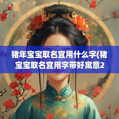 猪年宝宝取名宜用什么字(猪宝宝取名宜用字带好寓意2019)