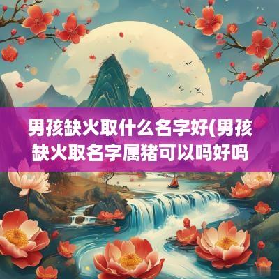 男孩缺火取什么名字好(男孩缺火取名字属猪可以吗好吗)