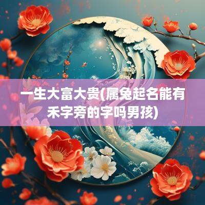 一生大富大贵(属兔起名能有禾字旁的字吗男孩)