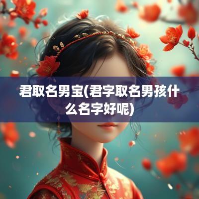 君取名男宝(君字取名男孩什么名字好呢)