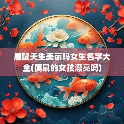 属鼠天生美丽吗女生名字大全(属鼠的女孩漂亮吗)