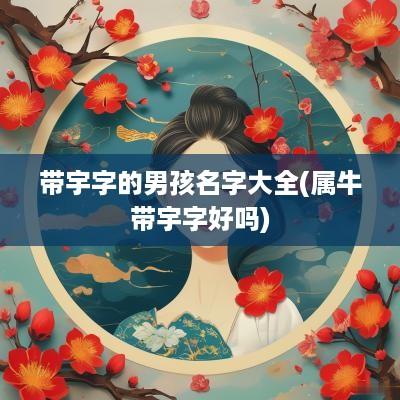 带宇字的男孩名字大全(属牛带宇字好吗)