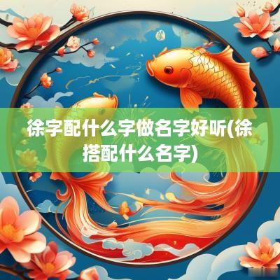 徐字配什么字做名字好听(徐搭配什么名字)