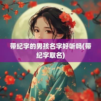 带纪字的男孩名字好听吗(带纪字取名)