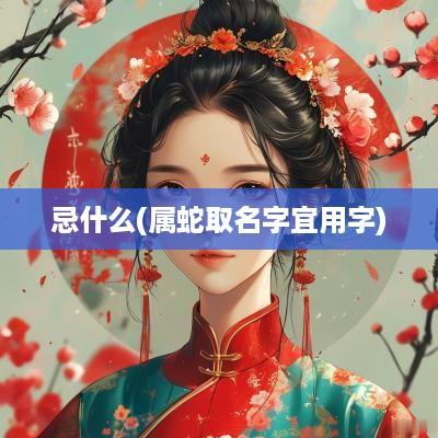 忌什么(属蛇取名字宜用字)