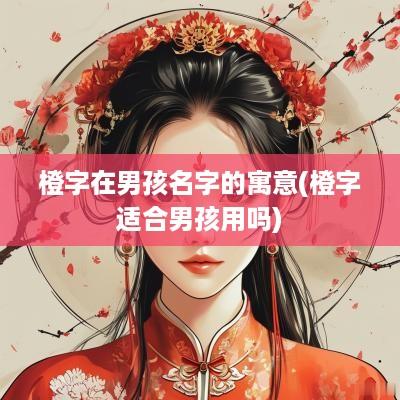 橙字在男孩名字的寓意(橙字适合男孩用吗)