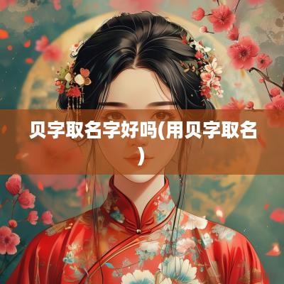 贝字取名字好吗(用贝字取名)