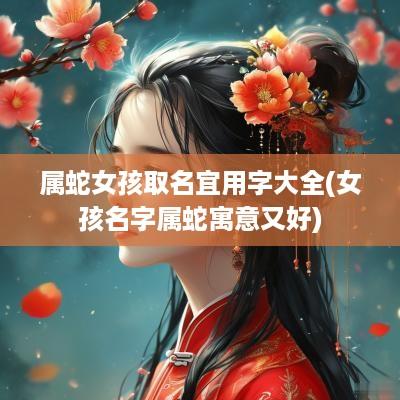 属蛇女孩取名宜用字大全(女孩名字属蛇寓意又好)