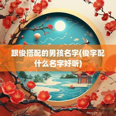 跟俊搭配的男孩名字(俊字配什么名字好听)