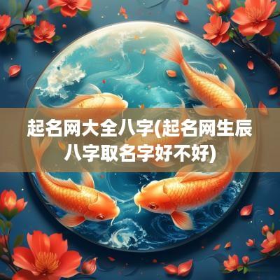 起名网大全八字(起名网生辰八字取名字好不好)