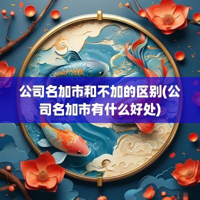 公司名加市和不加的区别(公司名加市有什么好处)