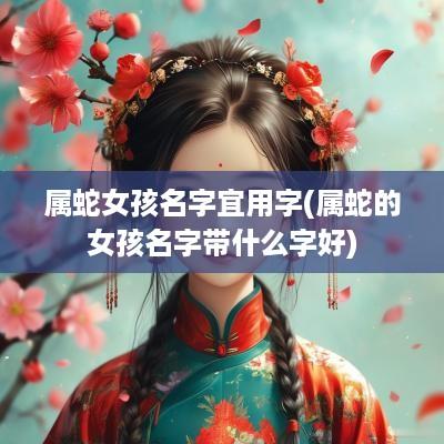 属蛇女孩名字宜用字(属蛇的女孩名字带什么字好)