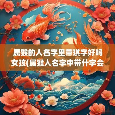 属猴的人名字里带琪字好吗女孩(属猴人名字中带什字会富贵)