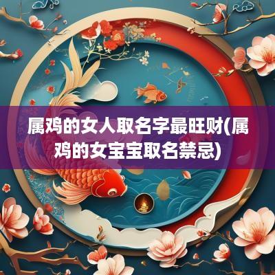 属鸡的女人取名字最旺财(属鸡的女宝宝取名禁忌)