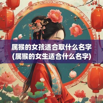 属猴的女孩适合取什么名字(属猴的女生适合什么名字)