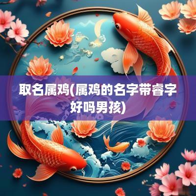 取名属鸡(属鸡的名字带睿字好吗男孩)