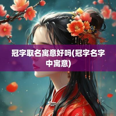 冠字取名寓意好吗(冠字名字中寓意)
