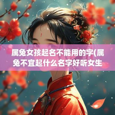 属兔女孩起名不能用的字(属兔不宜起什么名字好听女生)