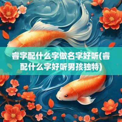 睿字配什么字做名字好听(睿配什么字好听男孩独特)