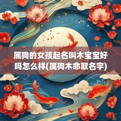 属狗的女孩起名叫木宝宝好吗怎么样(属狗木命取名字)