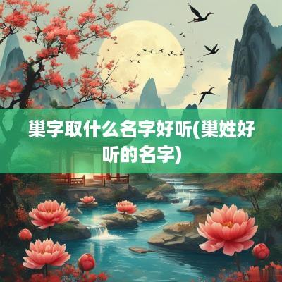 巢字取什么名字好听(巢姓好听的名字)