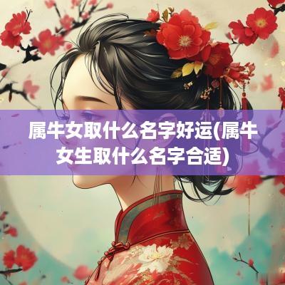 属牛女取什么名字好运(属牛女生取什么名字合适)