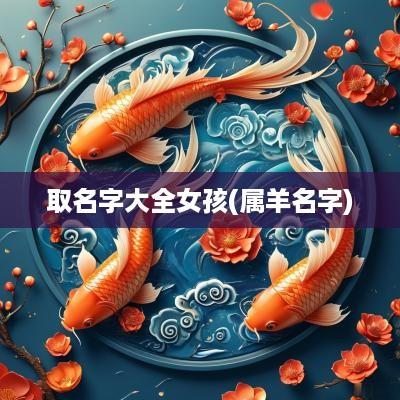 取名字大全女孩(属羊名字)