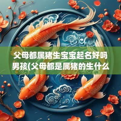 父母都属猪生宝宝起名好吗男孩(父母都是属猪的生什么宝宝好)